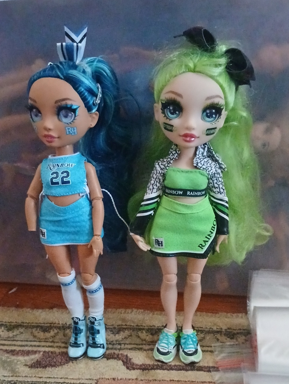 Rainbow Cheer Doll - Green Team Outfit